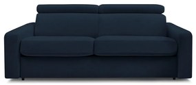 Ciemnoniebieska rozkładana sofa 195 cm Monaco – Bobochic Paris