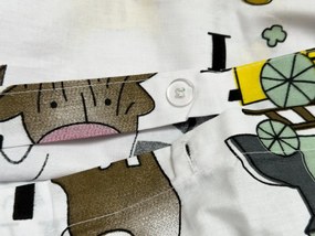 PrzytulneMieszkanie.pl PrzytulneMieszkanie.pl Bawełniana pościel do łóżeczka KIDS ALPHABET biała Rozmiar pościeli: 45 x 65 cm | 90 x 135 cm