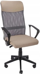 Beżowe obrotowe krzesło biurowe F3-P83