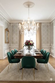 Biały dwupoziomowy żyrandol świecznikowy kryształowy - 5X EX100 B3-T54