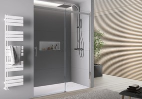 Drzwi prysznicowe przesuwne ze ścianką DX806A FLEX
