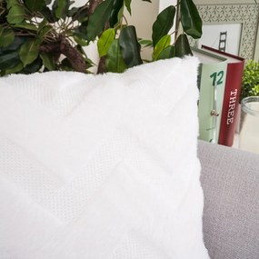 4Home Poszewka na poduszkę Fur ZigZag, 45 x 45 cm