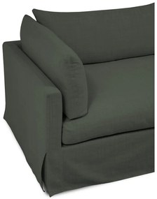 Ciemnozielona sofa 244 cm Horn – Scandic