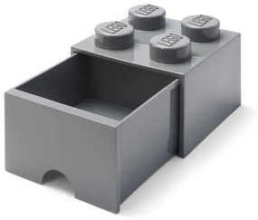 Ciemnoszary dziecięcy pojemnik z szufladą LEGO®