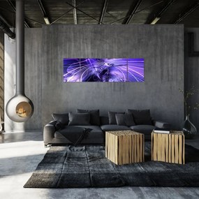 Obraz abstrakcji technicznej (170x50 cm)