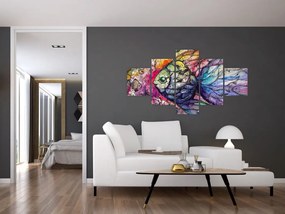 Obraz - Kolorowa rybka (125x70 cm)