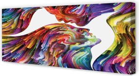 Zdjęcie na płótnie Kolorowy Obraz Twarzy