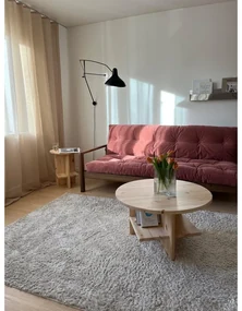 Żółta rozkładana sofa 205 cm Knob – Karup Design
