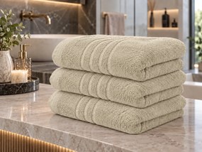 Ręcznik kąpielowy Comfort Maxi 100x200 cm kremowy, 100% bawełna