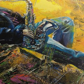 Obraz saksofonisty (70x50 cm)