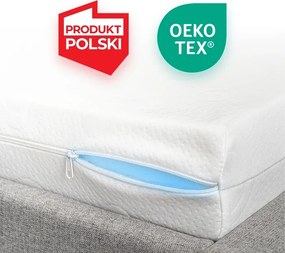 Materac Dwuosobowy 160x200 cm Kieszeniowy Sprężynowy Twardy (H3) LAGUNA 7 STREF
