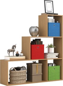 Wood Shelf Room Divider Książki Dubila M