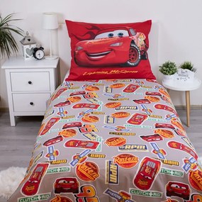 Czerwona bawełniana pościel dziecięca jednoosobowa 140x200 cm Cars "Legend" – Jerry Fabrics