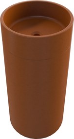 Umywalka betonowa wolostojąca bez otworu na baterię DELIS | Różne kolory : Kolor - Ceglasty