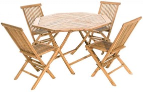 Zestaw teak ogrodowy FOXI I. 1 + 4 (poduszki GRATIS)