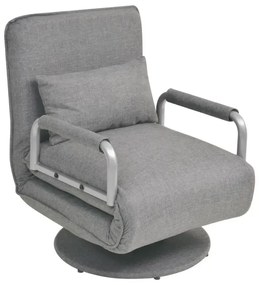 Jasnoszary fotel rozkładany L8-N59