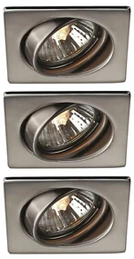 Philips Massive 59323/17/PN - ZESTAW 3x Oświetlenie łazienkowe QUARTZ 1xGU10/50W/230V