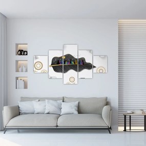 Obraz abstrakcji (125x70 cm)
