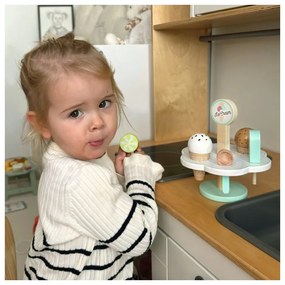 Tooky toy drewniane lody magnetyczne na stojaku