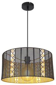 Globo 15450H - Lampa wisząca ABINY 1xE27/60W/230V złoto/czarny