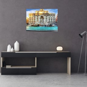 Obraz na szkle - Fontanna di Trevi (70x50 cm)