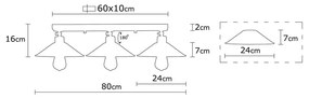 Lampa sufitowa w kolorze brązu z metalowym kloszem ø 24 cm Berceste – Opviq lights