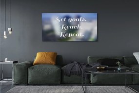 Obraz canvas na ścianę Elegancki Biały Napis