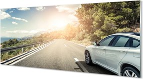Panel szklany do Kuchni Samochód na Górskiej Drodze