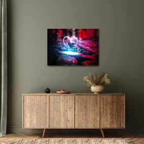 Obraz świetlistego serca (70x50 cm)