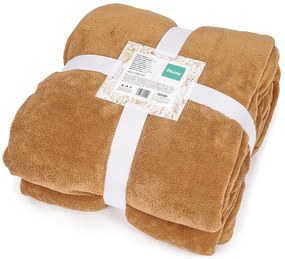 4Home Koc z barankiem brązowy, 150 x 200 cm