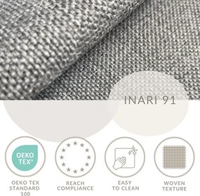 Szare łóżko kontynentalne ze schowkiem 160x200 cm Caya – Maison de Rêve