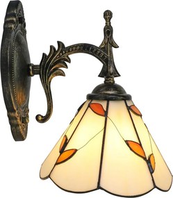 Brilagi - Tiffany witrażowa lampa ścienna FOLIA 1xE14/40W/230V