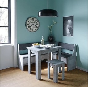 Grupa ławek narożnych beton 150x120x80 roman