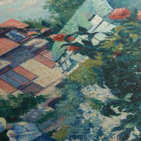 Obraz - Gustave Caillebotte, Dahlias, Garden at Petit Gennevilliers, reprodukcje (170x50 cm)