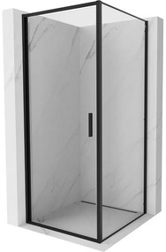 Mexen Exo kabina prysznicowa uchylna 70 x 70 cm, transparent, czarna - 817-070-070-70-00