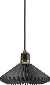 Halo Design 744084- Lampa wisząca na lince PARIS 1xG9/28W/230V śr. 24 cm czarny/mosiądz/dąb