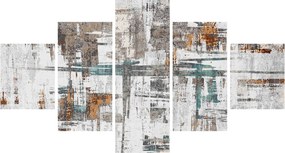 Obraz - Abstrakcyjne pociągnięcia (125x70 cm)