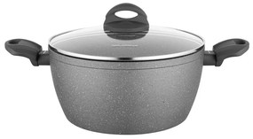 Florina Garnek z pokrywką Lava Stone MG, 24 cm, 4 l, szary, śred. 24 cm