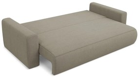 Jasnobrązowa rozkładana/ze schowkiem sofa 238 cm Kapua – Makamii