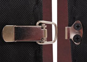 3-osobowa sofa Moncalieri,  czerwono-brązowa