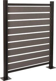 Aluminiowe ogrodzenie kosza na śmieci MCW-K57,  szary