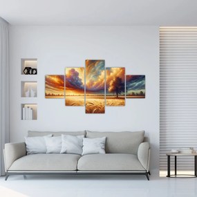 Obraz – Drzewo na polu (125x70 cm)