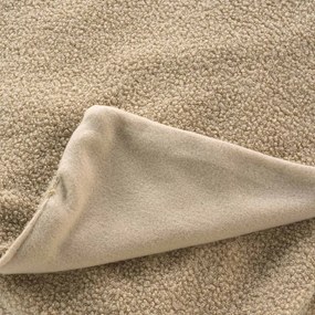 Beżowy polarowy koc 125x150 cm Curly Wooly – douceur d'intérieur