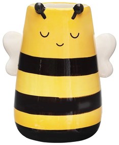 Żółty wazon z dolomitu (wysokość 10,5 cm) Bee – Sass &amp; Belle