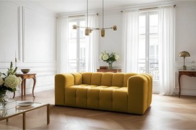 Sofa Baloo, 2-osobowa, do salonu, tkanina Tiffany, miodowy