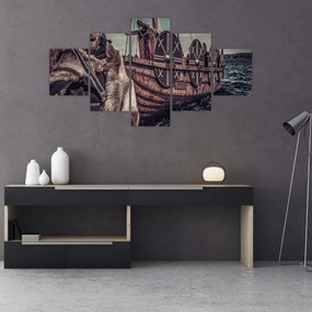 Obraz - Wojownik wikingów (125x70 cm)