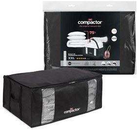 Czarny pojemnik z workiem próżniowym Compactor Black Edition, obj. 210 l