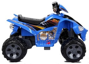 Quad na akumulator duże koła niebieski