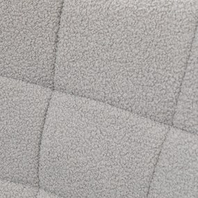 HOMCOM Fotel bujany na sprężynach do 120 kg Jasnoszary Poliester Komfortowe siedzisko do odpoczynku | Aosom PL