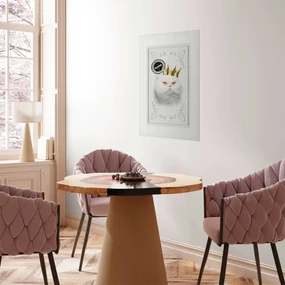Plakat Król kot 40x60 cm bez ramy z marginesem ARTGEIST B